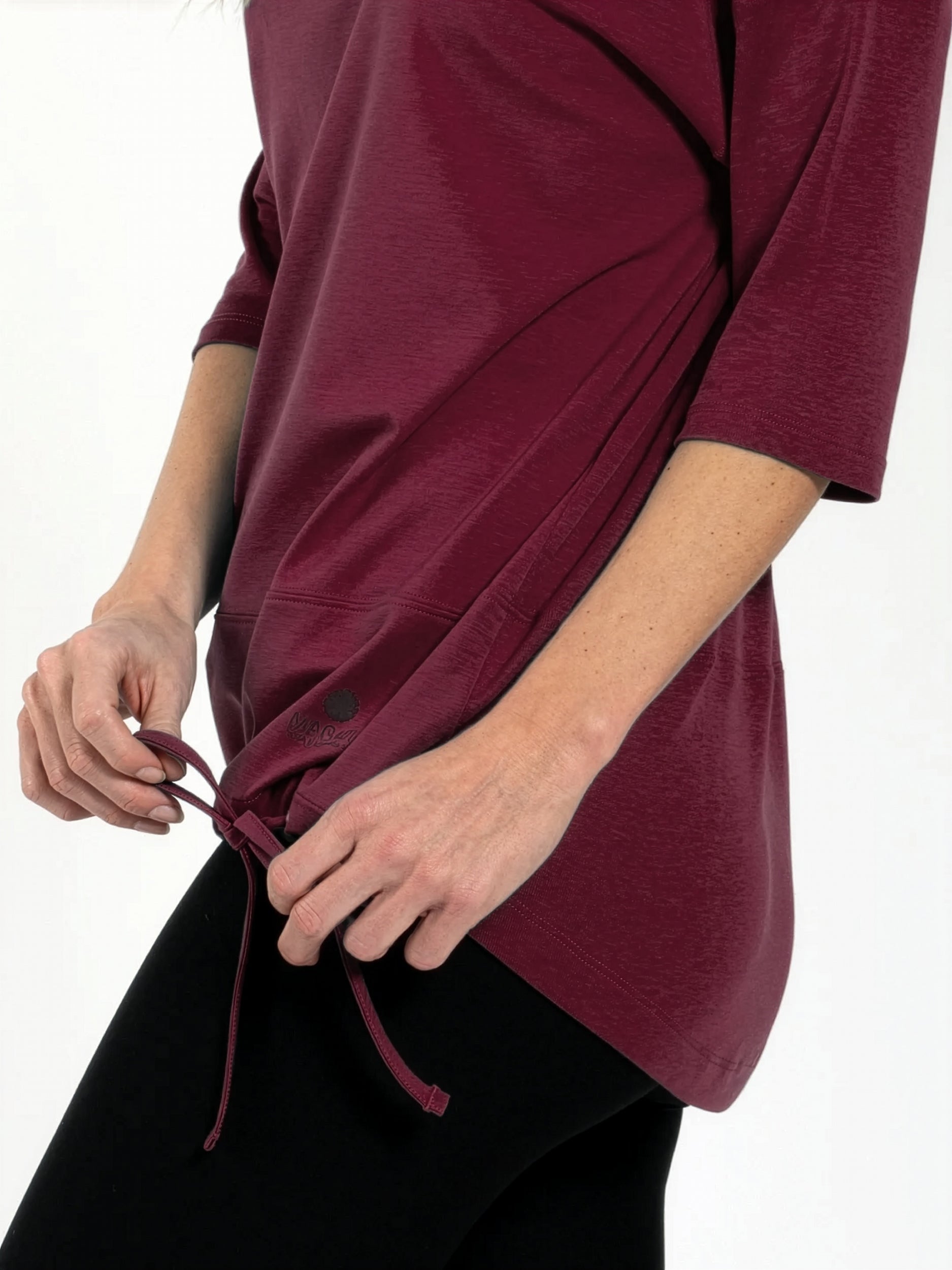 Yoga-Shirt Sara - Dark Red - YOGISTAR