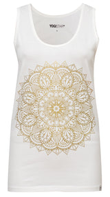 Yoga-Tank-Top „mandala“ - ivory/gold - YOGISHOP