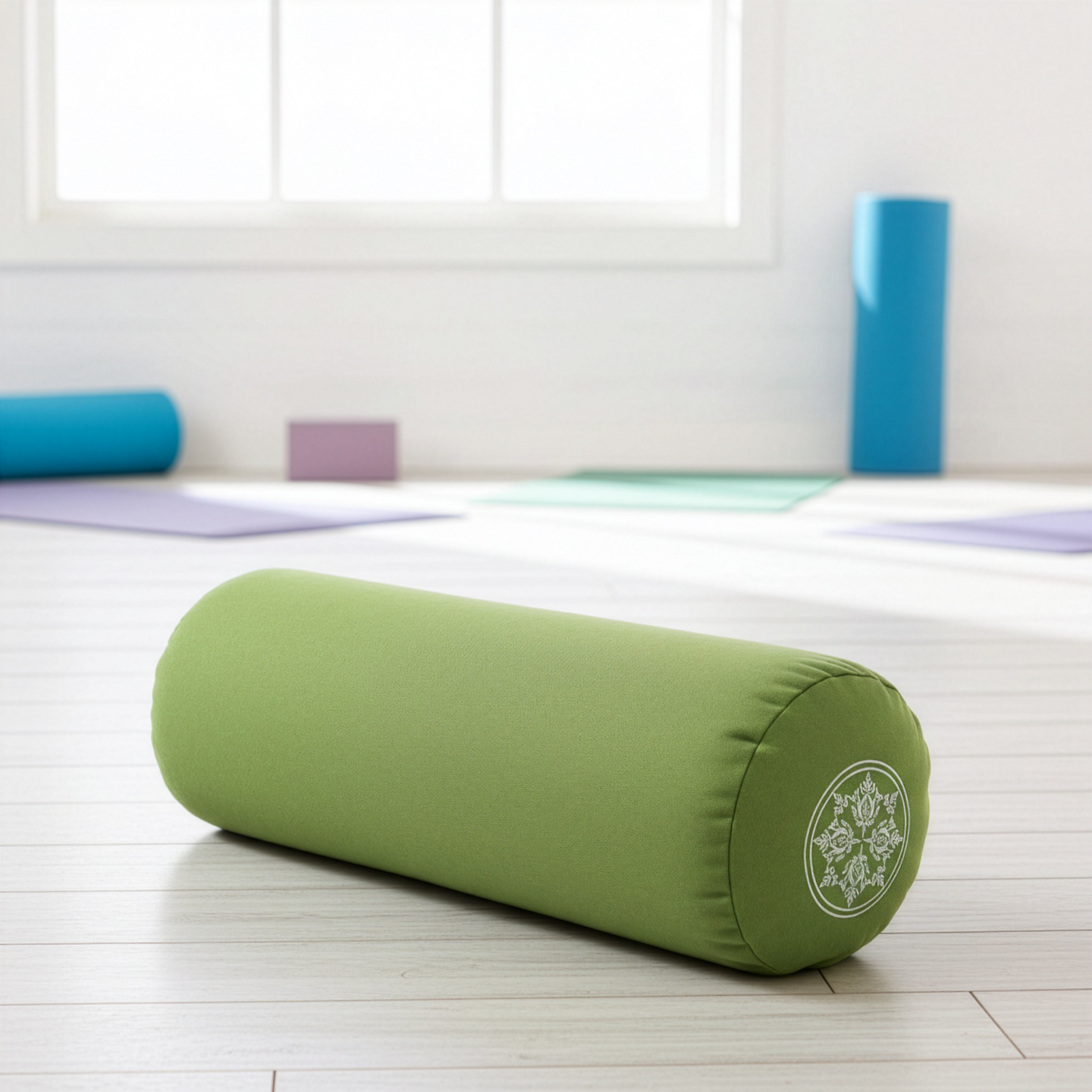 Yoga-Bolster rund - vintage - organic cotton - YOGISHOP