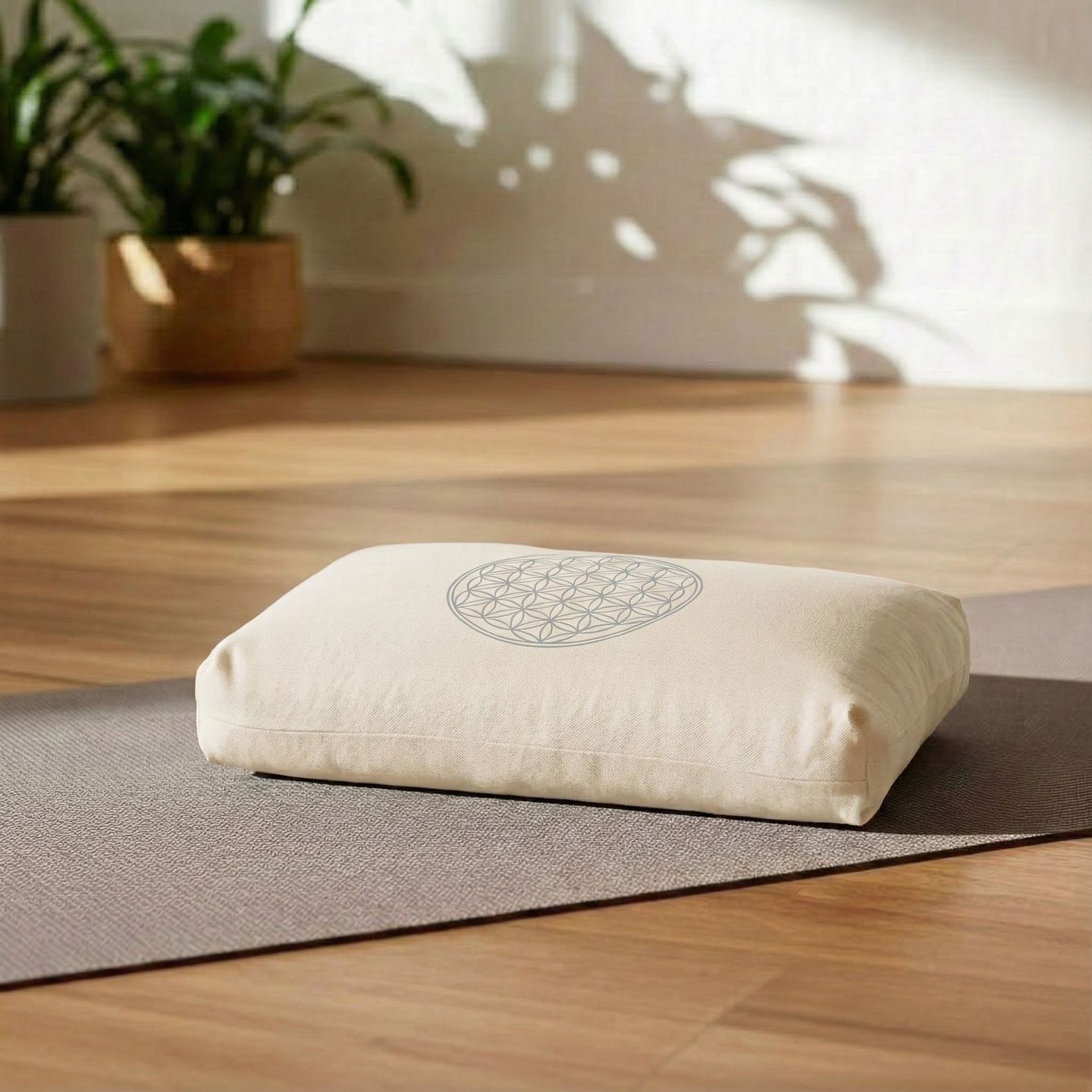 Yogakissen - klein - Blume des Lebens - mit Kapok-Füllung - YOGISHOP