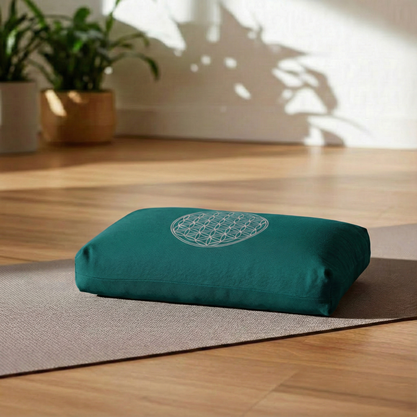 Yogakissen - klein - Blume des Lebens - mit Kapok-Füllung - YOGISHOP