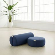 Yoga-Set Ananda (Meditationskissen Dhyana + Yoga-Bolster Samtosha) - YOGISHOP