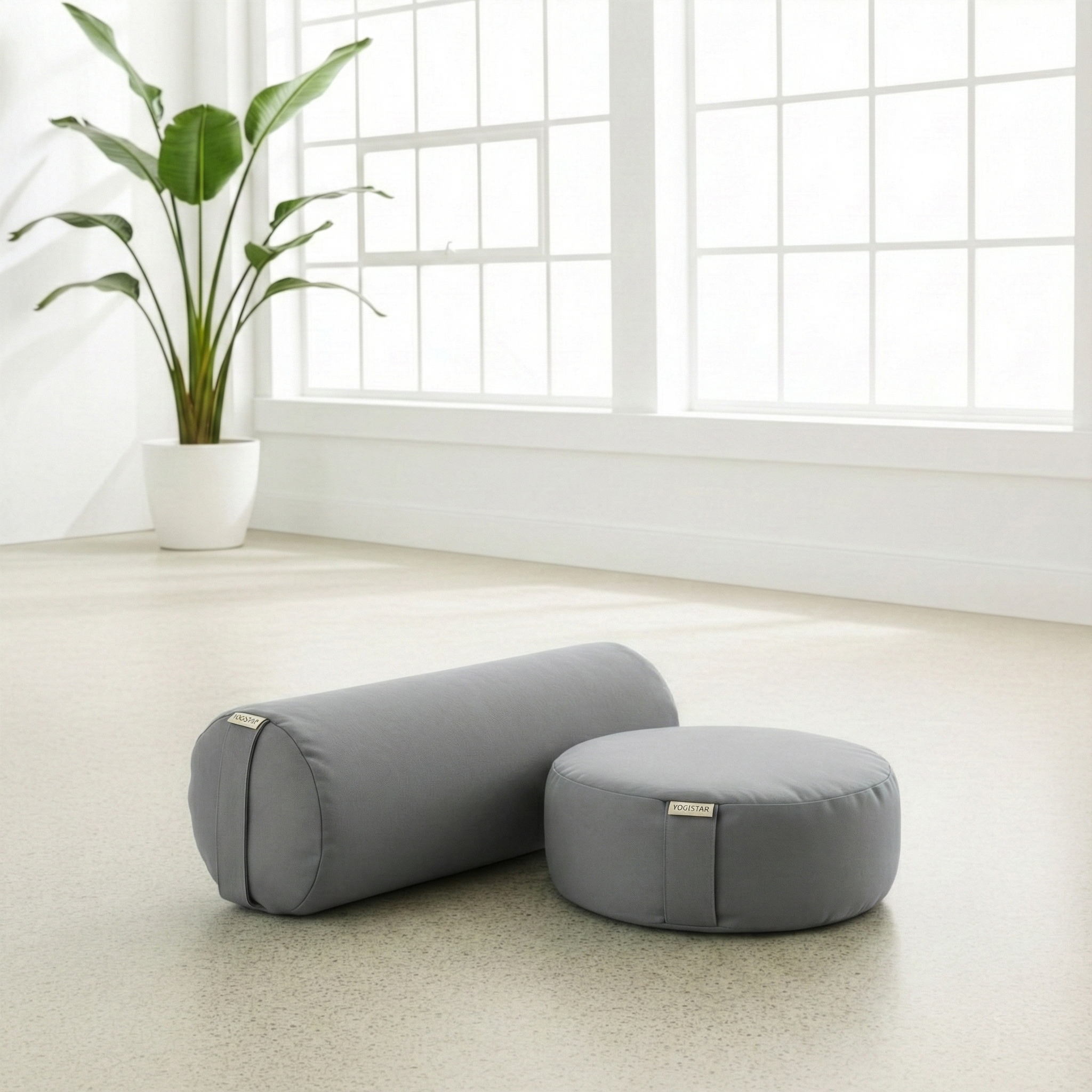 Yoga-Set Ananda (Meditationskissen Dhyana + Yoga-Bolster Samtosha) - YOGISHOP