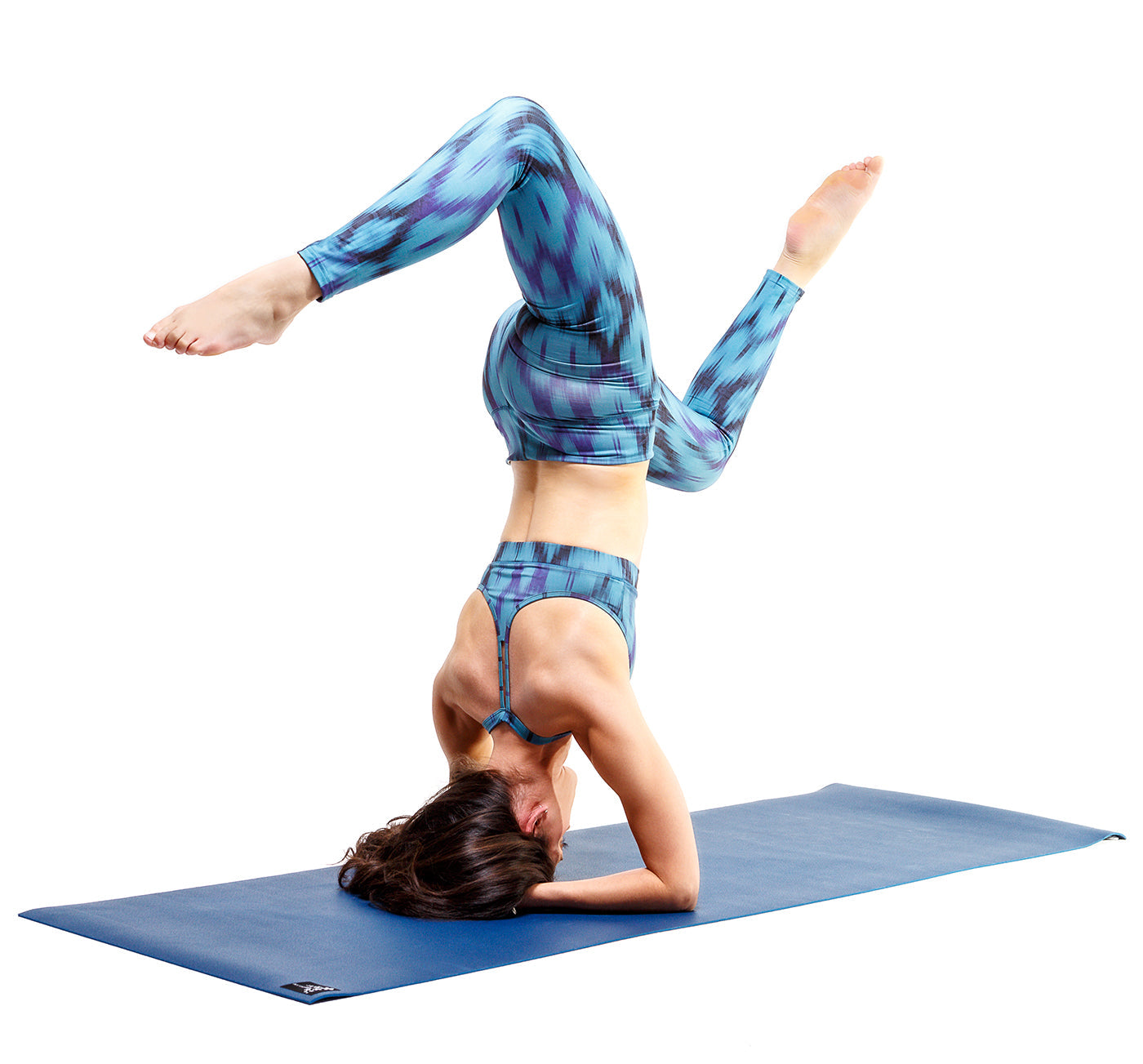 Yoga-Bra "Shiva" - Ikat aqua - YOGISHOP