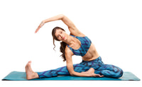 Yoga-Bra "Shiva" - Ikat aqua - YOGISHOP