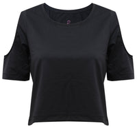 Yoga-Breathe-Shirt "Raffaela" - black - YOGISHOP