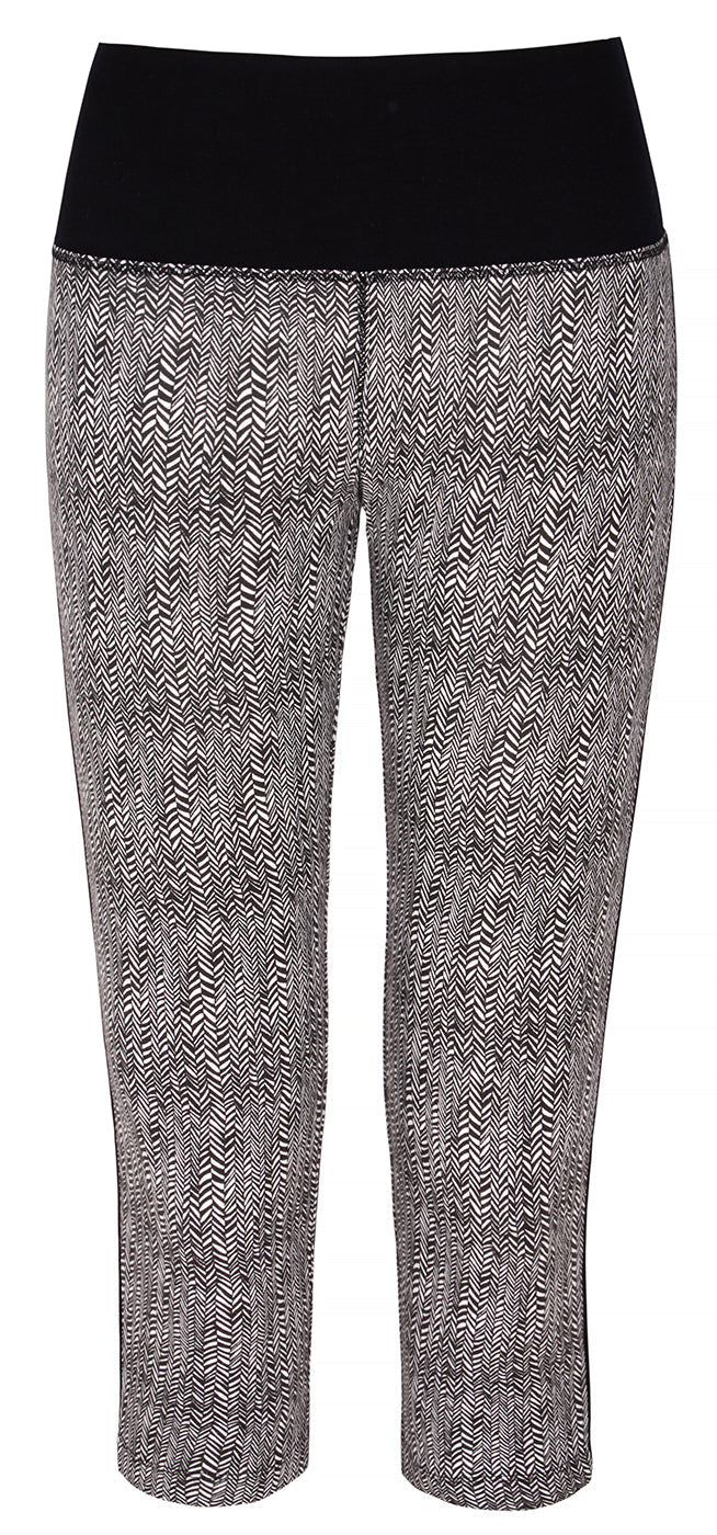 Yoga-Capri "Karma" - herringbone - YOGISHOP
