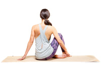 Yoga-Tank-Top "OM" - grey-green - YOGISHOP