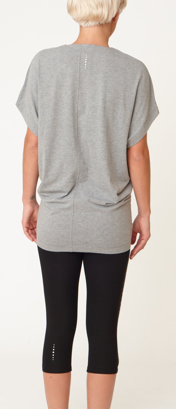 Yoga-T-Shirt "Freedom" - pale grey marl - YOGISHOP