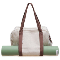 Yoga bag yogibag® all in one - jute - nature cream/taupe-grey