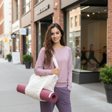 Yogatasche yogibag® tout-en-un - jute - nature crème/blanc cassé