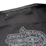 Yogatasche yogibag® basic - zip - cotton - art collection - 65 cm - hand of fatima - black - YOGISHOP