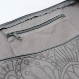 Yogatasche yogibag® basic - zip - cotton - art collection - 65 cm - lotus mandala - graphit - YOGISHOP
