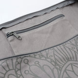 Yogatasche yogibag® basic - zip - cotton - art collection - 86 cm - lotus mandala - graphit - YOGISHOP