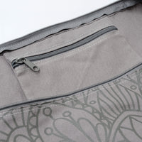 Yogatasche yogibag® basic - zip - cotton - art collection - 86 cm - lotus mandala - graphit - YOGISHOP