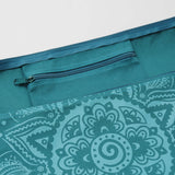 Yogatasche yogibag® basic - zip - cotton - art collection - 86 cm - spiral mandala - petrol