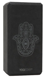 Yogablock yogiblock® basic - art collection - hand of fatima - zen black - YOGISHOP