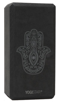 Yogablock yogiblock® basic - art collection - hand of fatima - zen black - YOGISHOP
