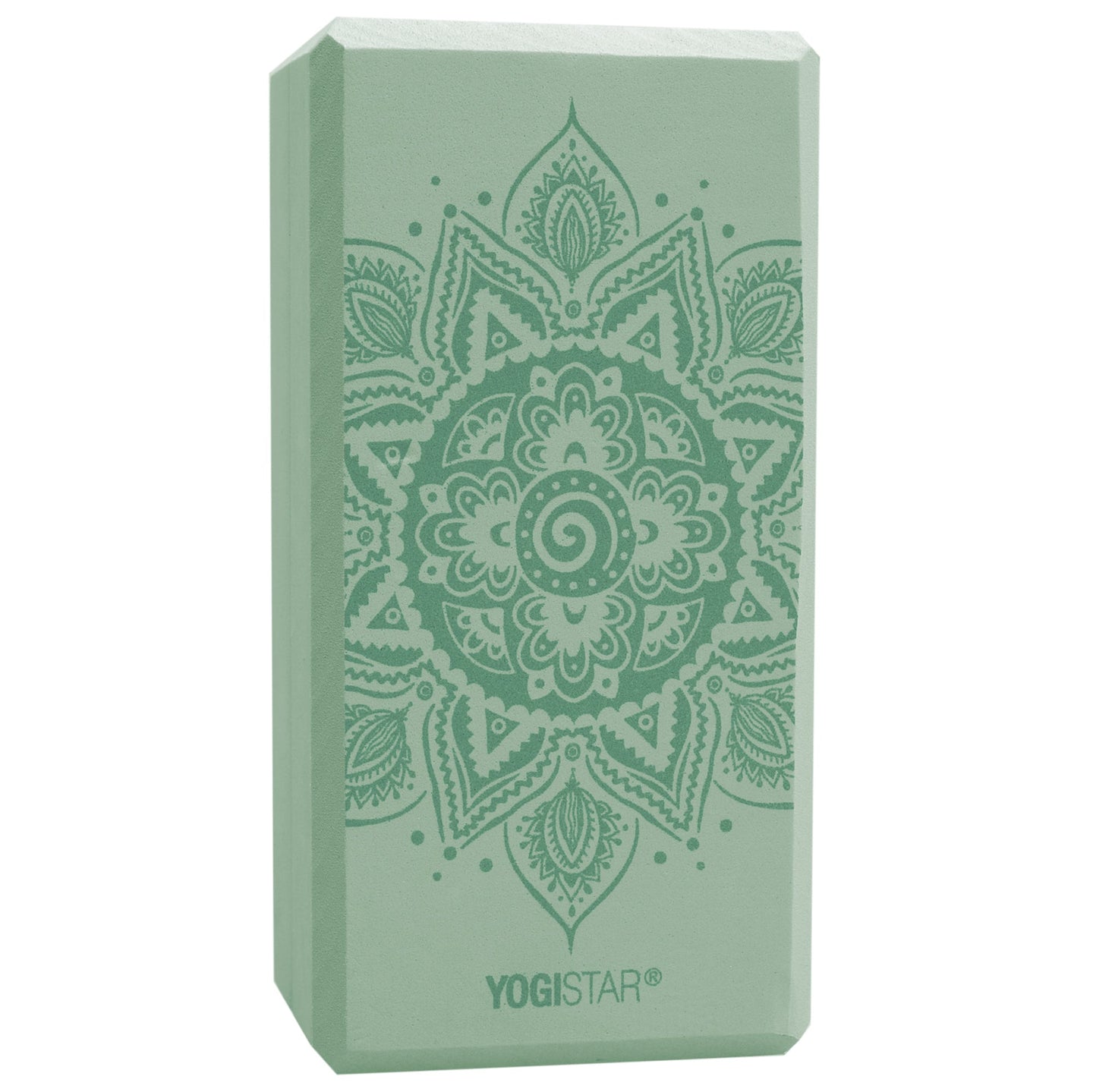 Yogablock yogiblock® basic - art collection - spiral mandala - velvet mint