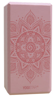 2. Wahl Yogablock yogiblock® basic - art collection - spiral mandala - velvet rose