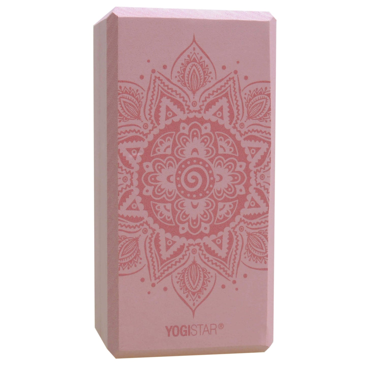 Yogablock yogiblock® basic - art collection - spiral mandala - velvet rose - YOGISTAR