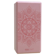 Yogablock yogiblock® basic - art collection - spiral mandala - velvet rose - YOGISTAR