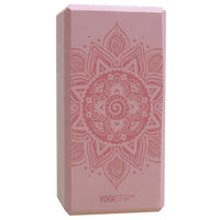 Yogablock yogiblock® basic - art collection - spiral mandala - velvet rose - YOGISTAR