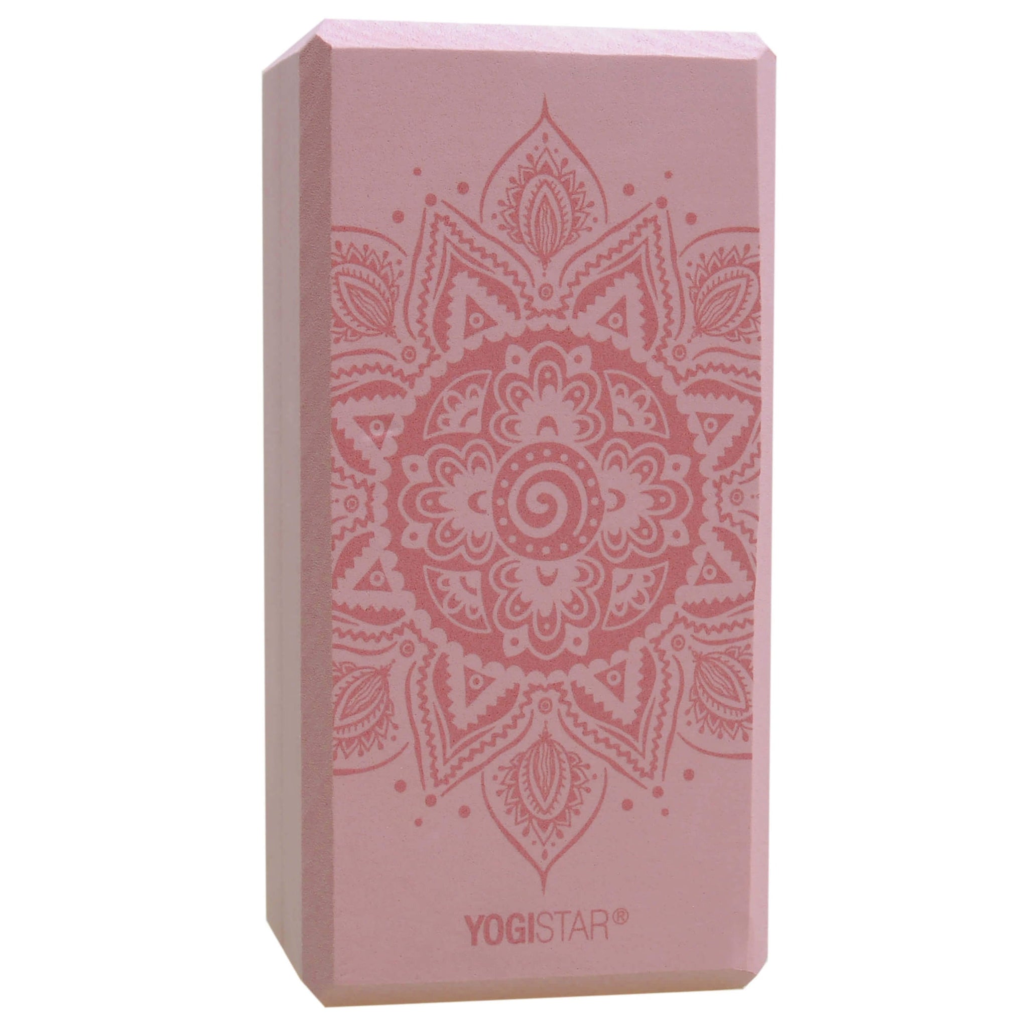 Yogablock yogiblock® basic - art collection - spiral mandala - velvet rose - YOGISTAR