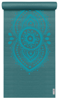2. Wahl Yogamatte yogimat® basic - art collection - ajna chakra - petrol - YOGISHOP