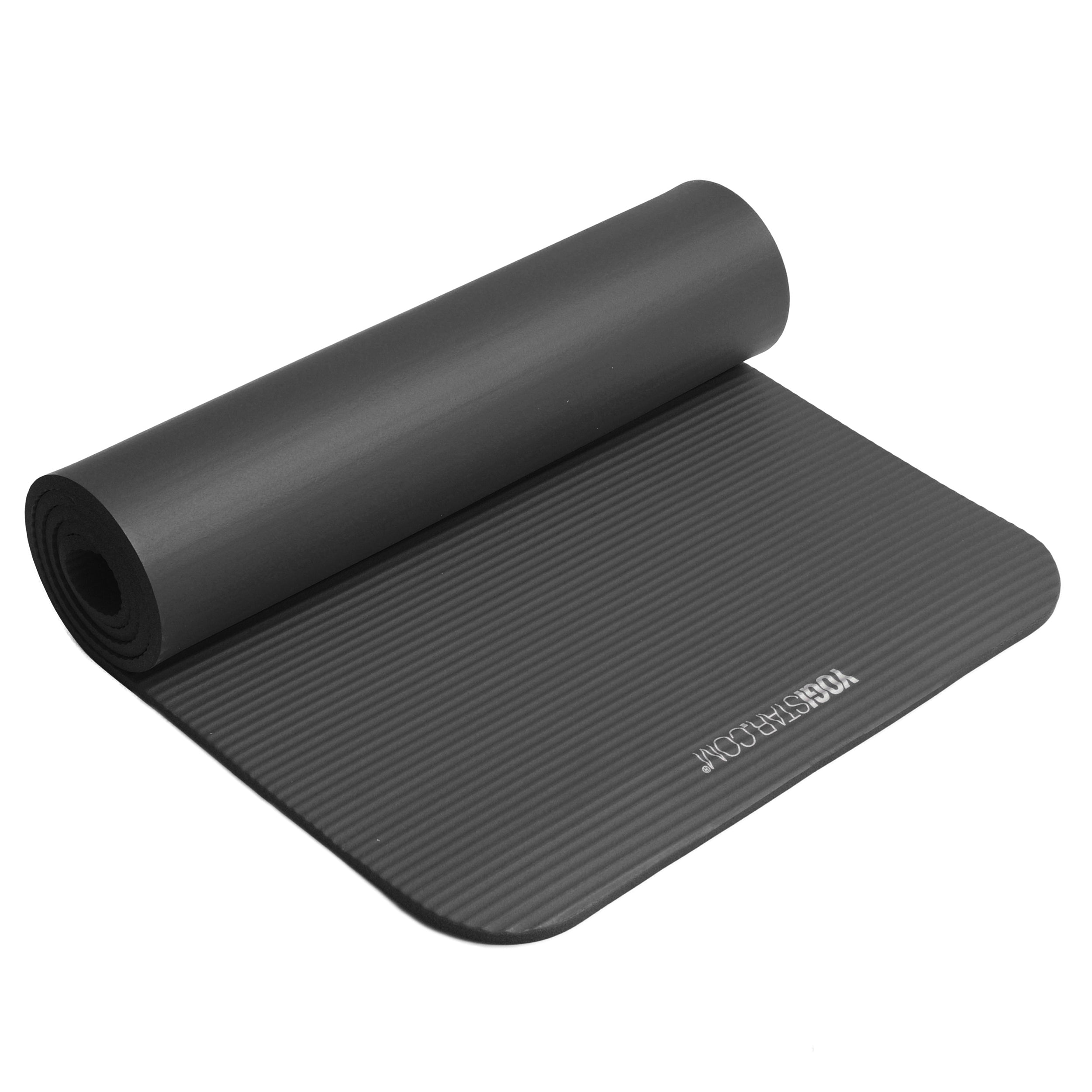 TREXO Professional Trainingsmatte – Yogamatte Aus PVC, 100x50 Cm, 10 Mm Dick, Rutschfest & Leicht Zu Reinigen – Für Yoga, Pilates, Krafttraining