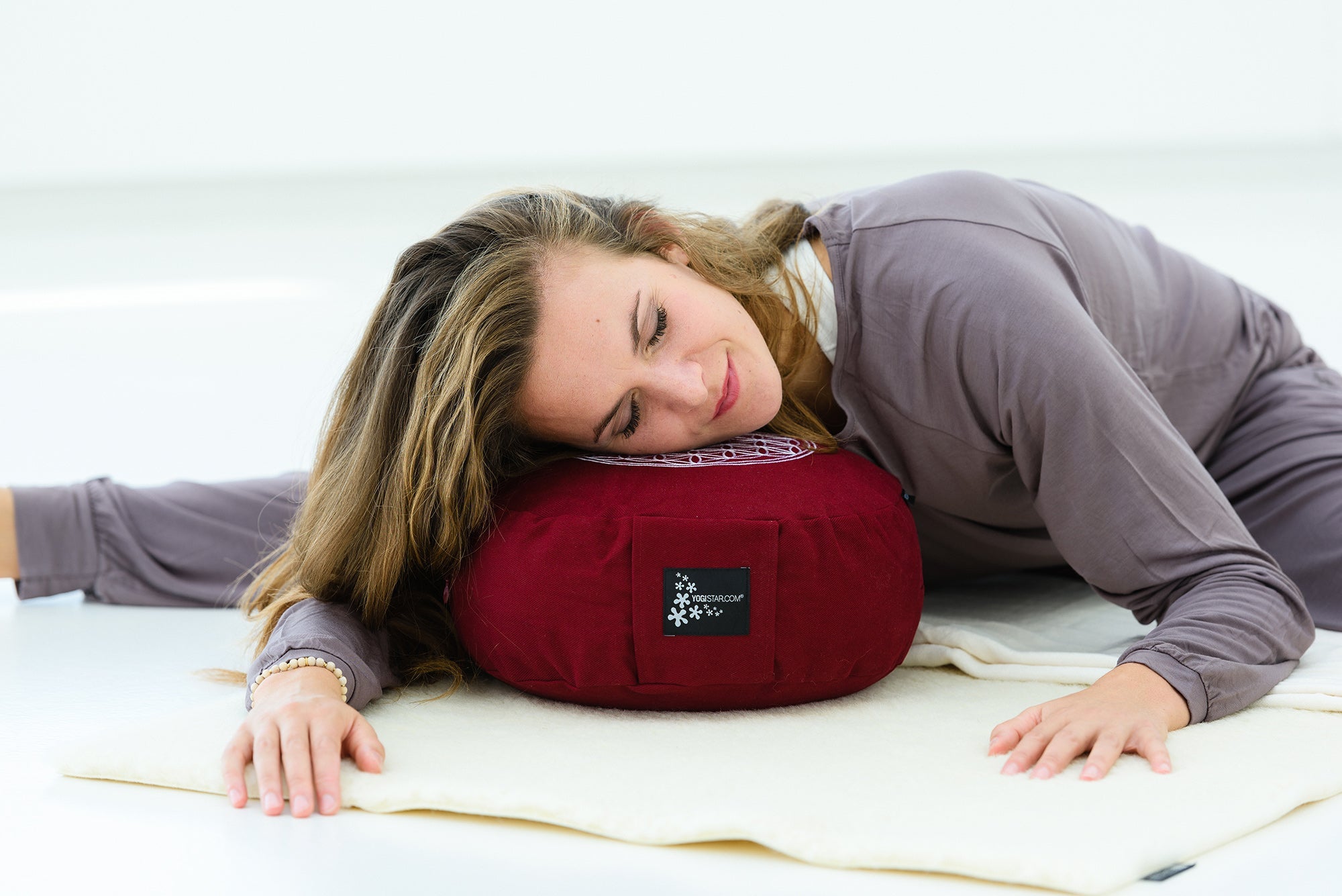 Yogamatte yogimat® natur - Schurwolle - Sondergröße 100x180 cm - YOGISHOP