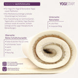 Yogamatte yogimat® natur - Schurwolle - umsäumt - YOGISHOP