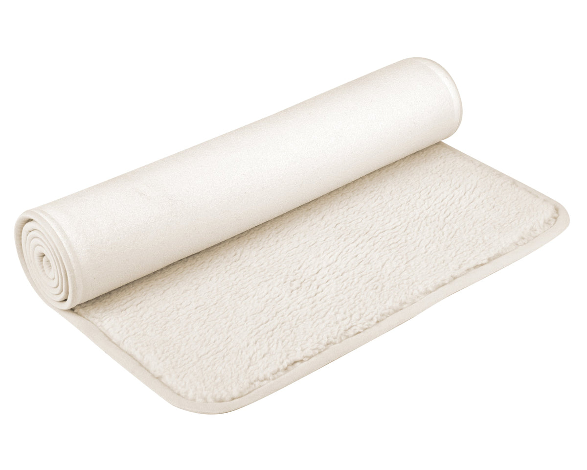 Yogamatte yogimat® natur - Schurwolle - umsäumt