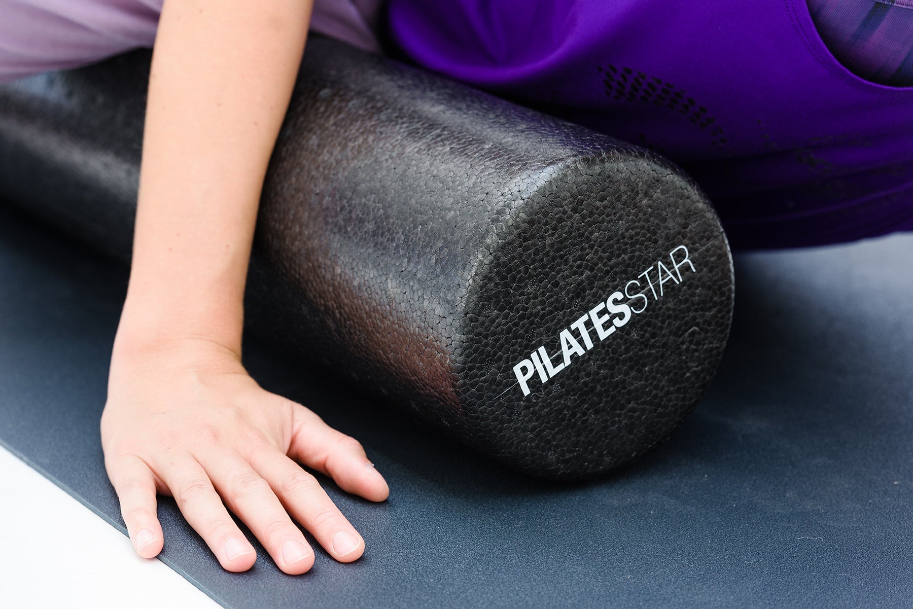 Faszienrolle / Pilatesrolle premium plus - black - 90cm - YOGISHOP