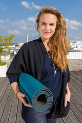 Yoga-Poncho "Reese" - anthrazit - YOGISHOP