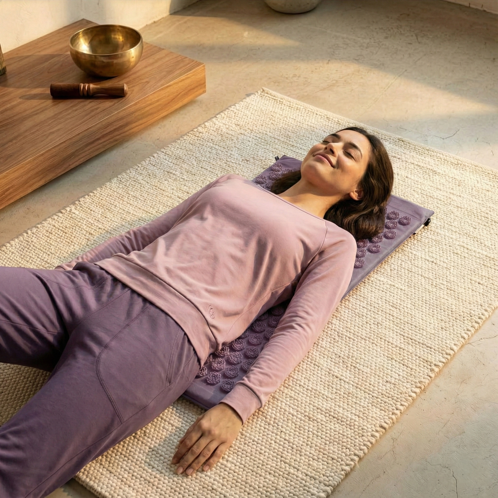 Akupressurmatte akupress relax lotus - Bio-Baumwolle - YOGISHOP