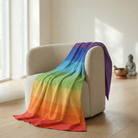 Baumwolldecke Chakra - bunt
