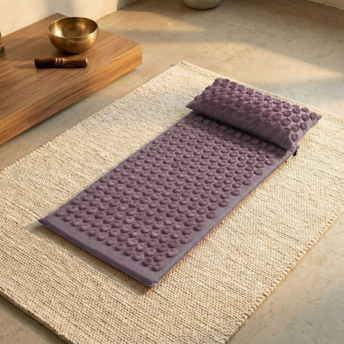 Akupressur-Set akupress relax lotus - Bio-Baumwolle - YOGISHOP