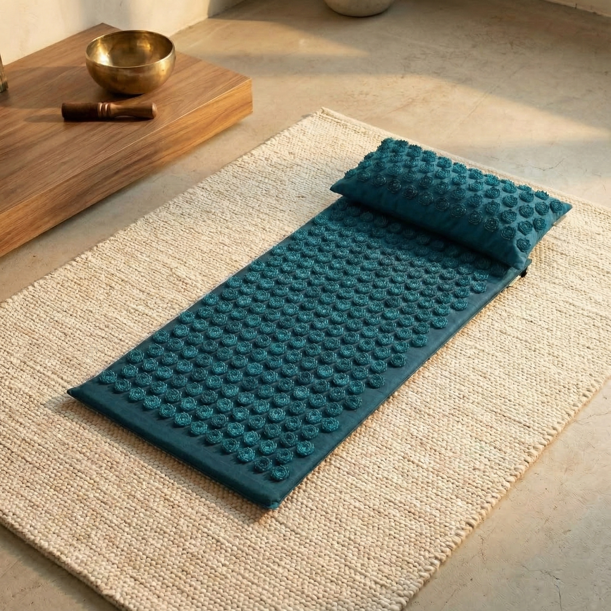 Akupressur-Set akupress relax lotus - Bio-Baumwolle - YOGISHOP