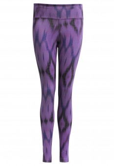 Yoga-Leggings "Devi" - Ikat purple 
