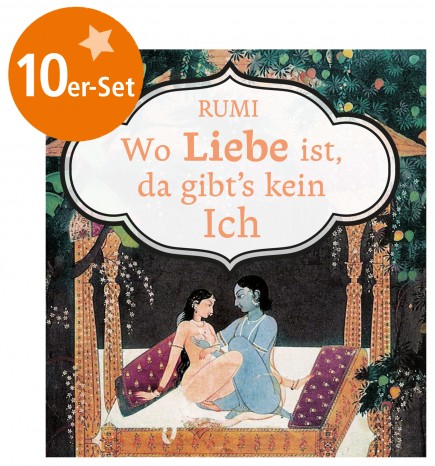 10er-Set Mini-Heft "Wo Liebe ist, da gibts kein Ich" von Rumi 