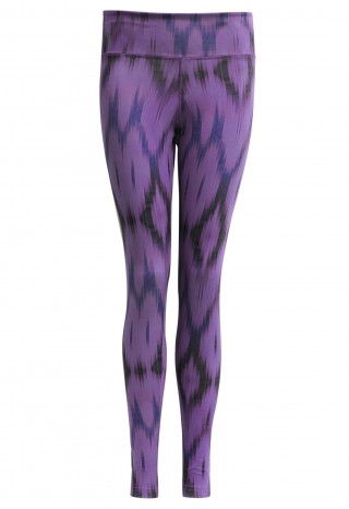 Yoga leggings "Devi" - Ikat purple 