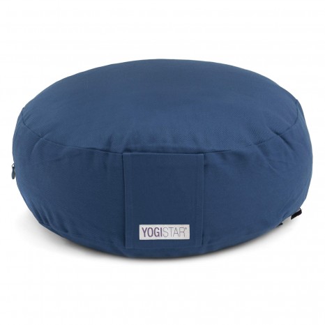 Meditation cushion - round dark blue