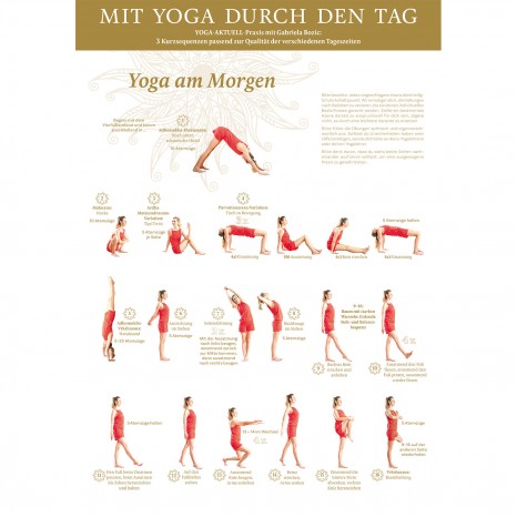Mit Yoga durch den Tag Poster A4 