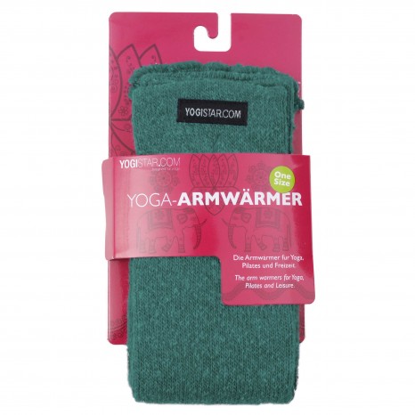 Yoga-Armwärmer emerald green - wool