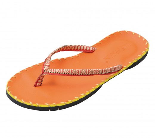 Yoga sandals - orange 37