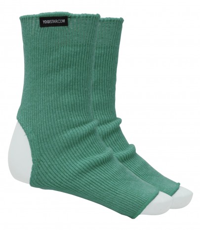 Yoga-Socken emerald green - Wolle