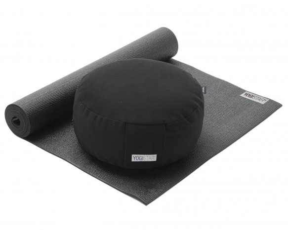 Yoga Set Starter Edition - Meditation (yoga mat + cushion) black