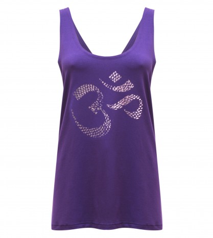 Yoga tank top "OM" - purple 