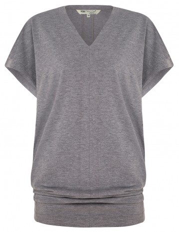 Yoga-T-Shirt "Freedom" - pale grey marl 